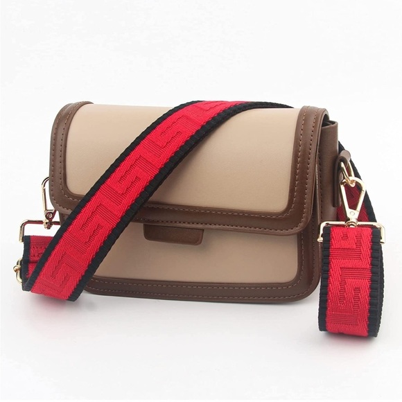 JACQUARD Red Crossbody purse strap, replacement guitar strap, NWT - Picture 2 of 4